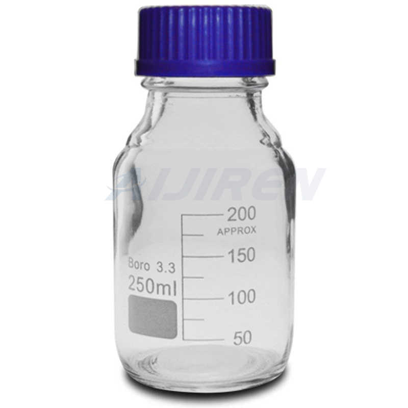 OEM chemistry glass bottle reagent with wide mouth manufacturer